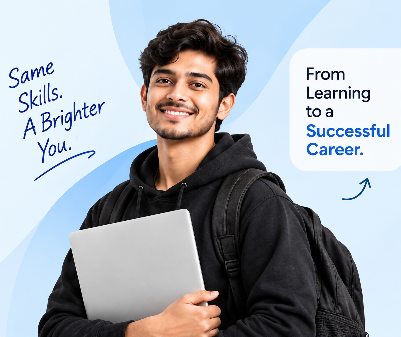 Indian student prepared for an IT career